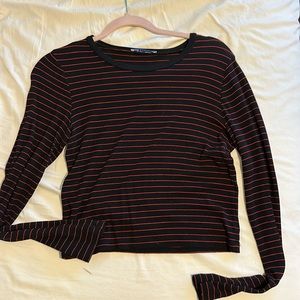 Black and red stripped long sleeve